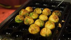 Takoyaki is a kind of Japanese food. Stock Footage