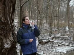 Drinking water. Stock Footage