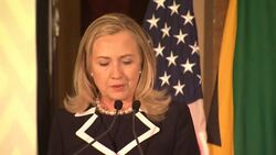 US Sec of State speaks at business summit in Johannesburg News Clip