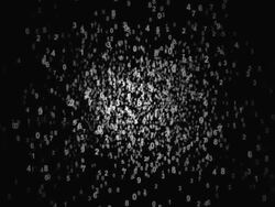 Floating numbers Stock Footage