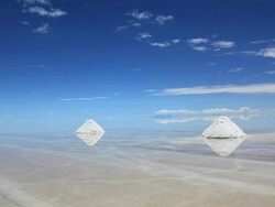 Hd video of Salar de Uyuni in february, Bolivia Stock Footage
