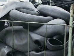 Black rubber Stock Footage