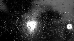 Traffic during rainy season view from inside the car Stock Footage