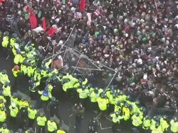 Police & Protesters Clash On Tuition Fees Protest News Clip