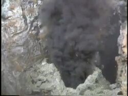 Black smokers, research footage. Stock Footage