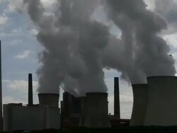 HD Coal Power Plant Emissions Time Lapse Stock Footage