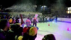 VOICED : Pista de hielo en barriada de Caracas News Clip