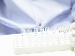 scientist testing in Blood Bank Stock Footage