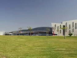 ZI the Palacio de Ferias y Congresos (convention center) / Malaga, Andalusia, Spain Stock Footage