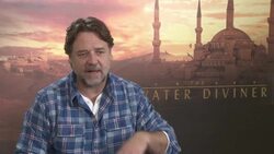 INTERVIEW - Russell Crow about being a director and his twitter-behavior Stock Footage