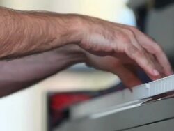 HD Piano Player (Close-up) Stock Footage