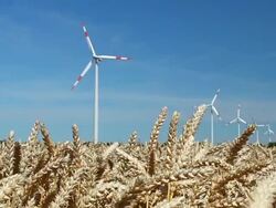 Wind turbines, alternative energy Stock Footage