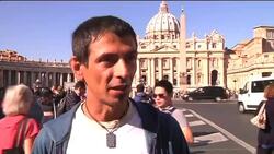 Two Italians who claim sexual abuse by priests end protest march News Clip