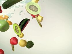 Mixed fruit (Slow Motion) Stock Footage