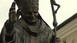 VOICED: Statues of Pope John Paul II a hit ahead of beatification News Clip