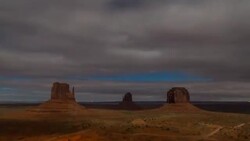 View of Mounument Valley in Navajo Indian Reservation Stock Footage