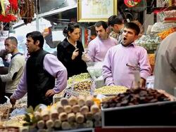 YAWNING SWEET SELLER Stock Footage
