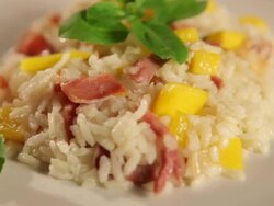 Cooking Rice Stock Footage