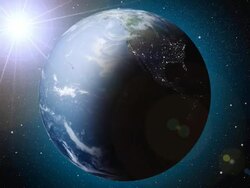 Earth, day and night. Loop Stock Footage