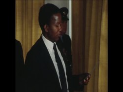 UPITN 6 6 79 PRIME MINISTER BISHOP MUZOREWA SWEARS IN NEW CABINET Instructional Video