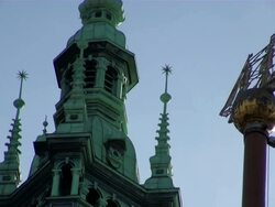 MS Top part of cityhall / Hamburg, Hamburg, Germany Stock Footage