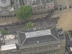 Sky News Royal Wedding Procession Footage News Clip