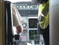 Aircraft control pannels Stock Footage