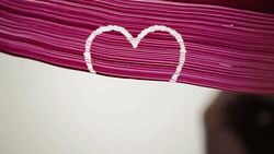 paint ink love heart Stock Footage