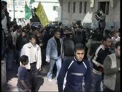 WRAP Funerals of baby and 3 militants, Hamas reax, Sderot attack ADDS Olmert reax News Clip