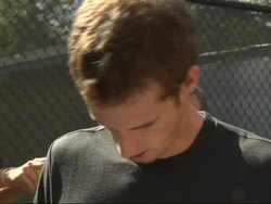 Andy Murray signing autographs on eve of US Open News Clip