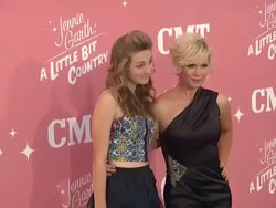 Jennie Garth, Luca Bella Facinelli at CMT's Jennie Garth: A Little Bit Country Launch And 40th Birthday Celebration Stock Footage