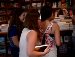 Fans of Pattie Mallette at Pattie Mallette greets Stock Footage