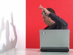 HD: Bored Office Worker Stock Footage