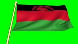Flag of Malawi Animation Stock Footage