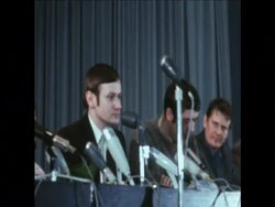SYND 16-2-70 MY LAI WITNESS AT PRESS CONFERENCE News Clip