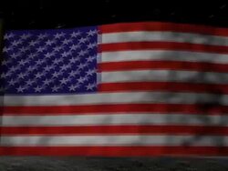 Flag on Moon 1 Stock Footage