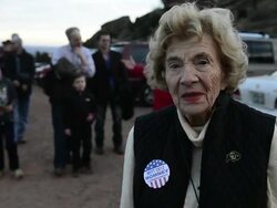 Romney, Ryan Rally at Red Rocks Amphitheater Stock Footage