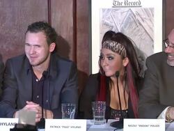 SPEECH: Paul Hyland talks about this venture at Nicole 'Snooki' Polizzi Introduces Team Snooki Boxing, New York, NY, United States, 01/12/2012 Stock Footage