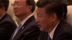 UK Prime Minister Theresa May and Presidetn Xi Jinping - G20 Summit News Clip