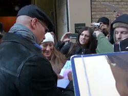Dwayne 'The Rock' Johnson at the 'LIVE! With Kelly' show studio in New York on 2/10/2012 (Footage by WireImage Video/Getty Images Entertainment Video) Stock Footage