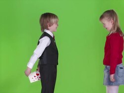 HD: Little Couple In Love Stock Footage