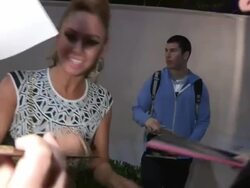 Kym Johnson at DWTS All Star Final After Party at Boulevard3 in Hollywood, 11/27/12 Stock Footage