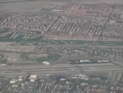 California Desert: Palm Springs / Coachella Valley from Above, Pull Stock Footage