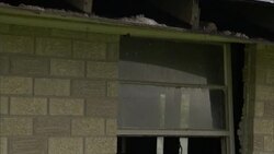 A building suffers the damages of wind, rain and flooding in New Orleans. Stock Footage