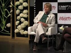 INTERVIEW: Owen Wilson on his fear of public speaking  and why he doesn't do stand up comedy at Variety International Star of the Year Award Winner Owen Wilson Q&A 8th Dubai International Film Festival on December 10, 2011, United Arab Emirates Stock Footage