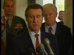 USA: DEFENCE SECRETARY COHEN KOSOVO CRISIS PRESS CONFERENCE News Clip