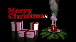 Christmas message Stock Footage