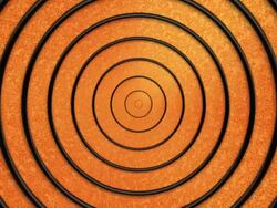 Hypnotic Cartoon title Circles -plain version Stock Footage