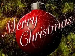 Merry Christmas Decoration Sphere Stock Footage