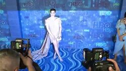Anna Chlumsky at the HBO's Post Emmy Awards Reception - Arrivals Stock Footage